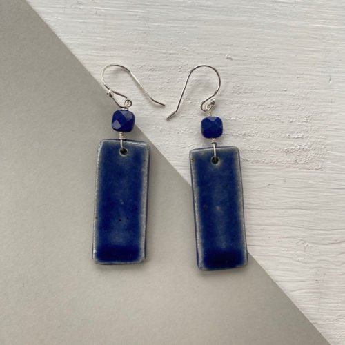 boucles d'oreilles rectangles